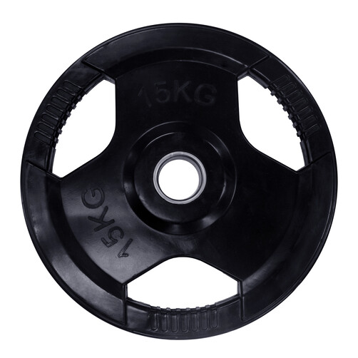 Rubberized Olympic weight plate - 15kg